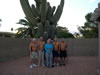 Our riders with Lois and Bill Pearson, who so graciously invited us to their home for a wonderful dinner